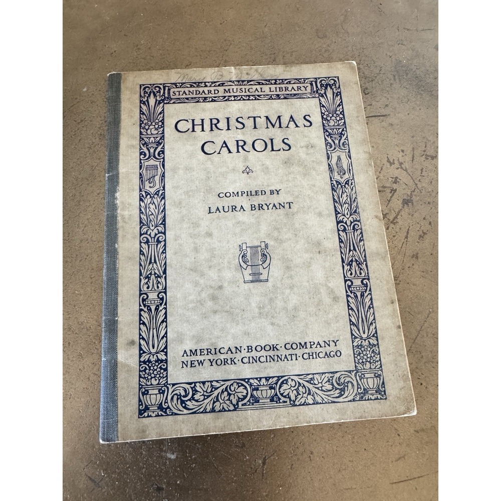 Christmas Carols Vintage Booklet Cincinnati Laura Bryant Music Decor